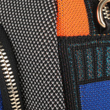Three Angles Series Puzzle Mini Bag Blue Black