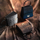 Graffiti Series - Starring Flap Top Crossbody Bag Silver