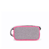 The TO。TE Series- Wicker Messenger Bag Grey Pink