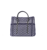 Crackles Series Embellish Diamond Shoulder Bag Navy