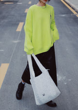 The TO。TE Series Shopper Snow Flake Tote Mélange Grey