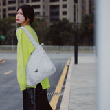 The TO。TE Series Shopper Snow Flake Tote Mélange Grey