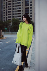 The TO。TE Series Shopper Snow Flake Tote Mélange Grey