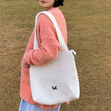 The TO。TE Series Shopper Snow Flake Tote White