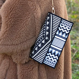 Graffiti Series Splendor Flap Top Phone Bag Black