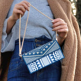 Graffiti Series Splendor Flap Top Phone Bag Malachite green