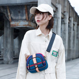 Three Angles Series Puzzle Mini Bag Purple Pink