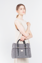 Crackles Series Embellish Diamond Shoulder Bag Grey