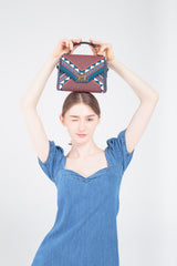 Three Angles Series Square Mini Bag Orange