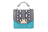 Three Angles Series-Crossbody Bag Grey Blue
