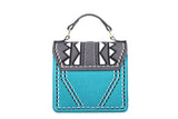 Three Angles Series-Crossbody Bag Grey Blue
