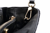 Crackles Series Embellish Diamond Shoulder Bag Black