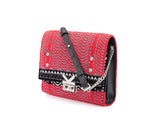 Grunge Crossbody Bag Silver