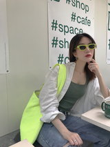 The TO。TE Series- Shopper Paper Tote Neon Yellow