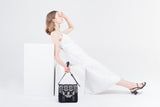 Secret Garden Fluffy Floral Crossbody bag Blue