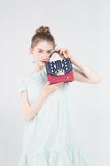 Three Angles Series-Crossbody Bag Blue Red