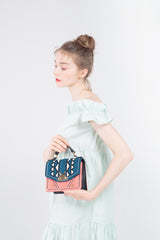 Three Angles Series-Crossbody Bag Orange Green