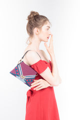 Three Angles Series Nano bag Maroon