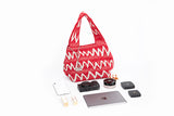Graffiti Series - Fluffy Mini Tote Bag Red