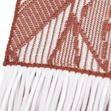 Secret Garden Floral Fringe Crossbody Bag Rosewood