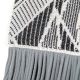 Secret Garden Floral Fringe Crossbody Bag Rock Grey