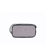The TO。TE Series- Wicker Messenger Bag Grey Black