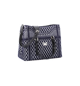 Crackles Series Embellish Diamond Shoulder Bag Navy