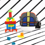 Three Angles Series Puzzle Mini Bag Purple Pink