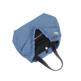 Crackles Series-Metal Basket Bag Denim Blue