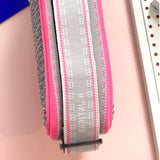 The TO。TE Series- Wicker Messenger Bag Grey Pink