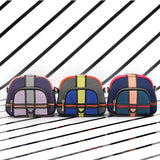 Three Angles Series Puzzle Mini Bag Purple Pink