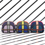 Three Angles Series Puzzle Mini Bag Purple Pink