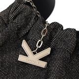 Crackles Series-Metal Basket Bag  Black