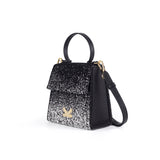 Graffiti Series - Starring Flap Top Crossbody Bag Silver