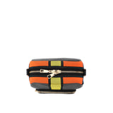 Three Angles Series Puzzle Mini Bag Blue Black