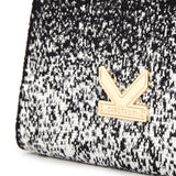 Graffiti Series - Starring Flap Top Crossbody Bag Silver