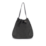 Crackles Series-Metal Basket Bag  Black