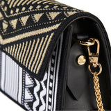 Graffiti Series Splendor Flap Top Phone Bag Black