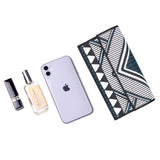 Graffiti Series Contemporary Flap Top Phone Bag Blue