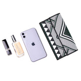 Graffiti Series Contemporary Flap Top Phone Bag Green