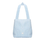 The TO。TE Series Shopper Snow Flake Tote Blue