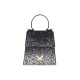 Graffiti Series - Starring Flap Top Crossbody Bag Silver