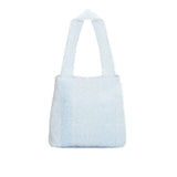 The TO。TE Series Shopper Snow Flake Tote Blue