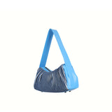 Candy Series Jelly Bean Hobo Bag Ocean Blue