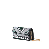 Graffiti Series Contemporary Flap Top Phone Bag Green
