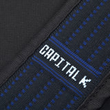 The TO。TE Series- Jacquard Flap-Top Backpack Navy