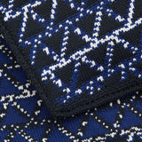The TO。TE Series- Jacquard Flap-Top Backpack Navy