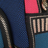 Three Angles Series Puzzle Mini Bag Blue Green