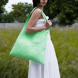 The TO。TE Series- Shopper Paper Tote Neon Green