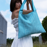 The TO。TE Series- Shopper Paper Tote Blue Green